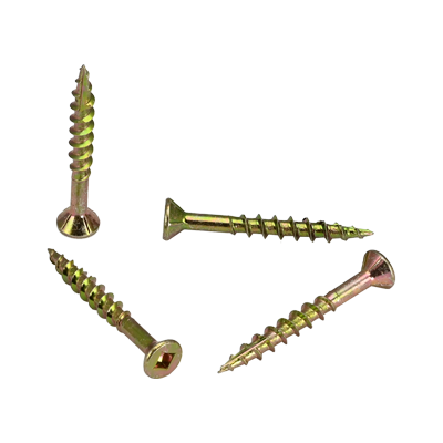 #8 x 1-1/2" Screws Yellow Zinc Plated