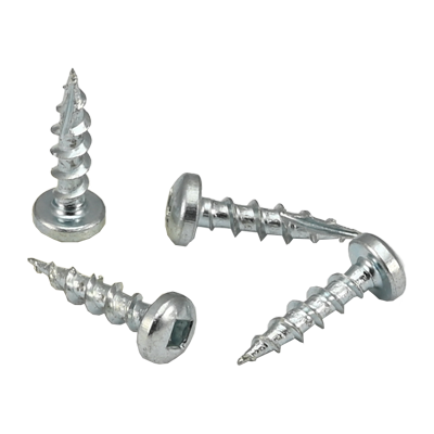 #8 x 3/4" Screws Pan Square Type 17 Coarse Thread Zinc