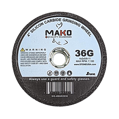 4" x 2" Stone Mako Silicon Carbide 36G