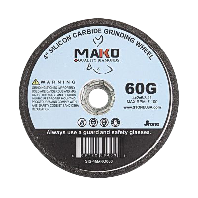4" x 2" Stone Mako Silicon Carbide 60G