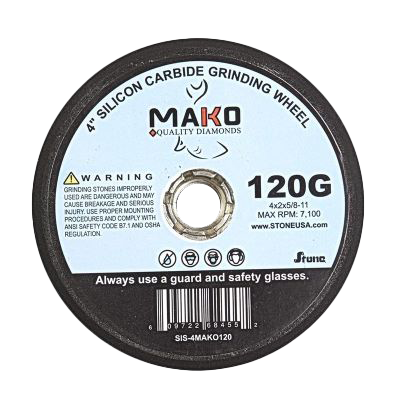 4" x 2" Stone Mako Silicon Carbide 120G