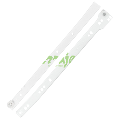 10" Drawer Slides 250mm White Cerrajes 