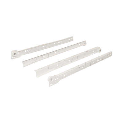 14" Drawer Slides 350mm White Cerrajes 