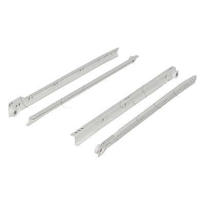 16" Drawer Slides 400mm White Cerrajes 
