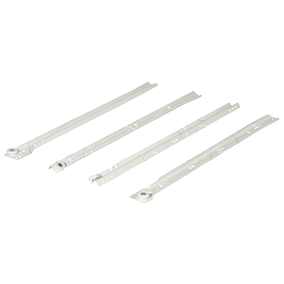 18" Drawer Slides 450mm White Cerrajes 