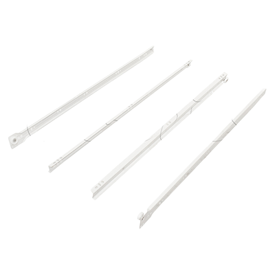 22" Drawer Slides 550mm White Cerrajes 