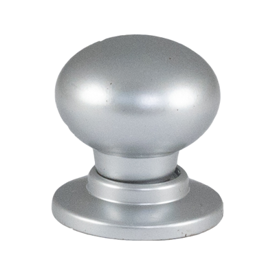 25mm Knob Round Silver