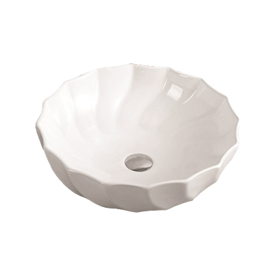Shell Shaped Vessel Sink Porcelain