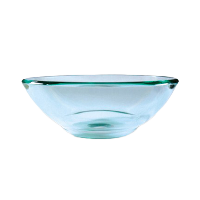 16" Clear Glass Round Vessel Bath Sink