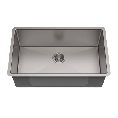 30" Single Bowl Sink 1" Radius 16G