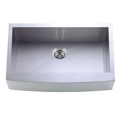 Stainless Steel 36 x 21 x 10 Single Bowl Apron Sink 16G