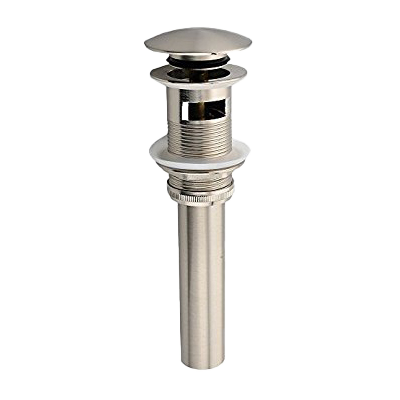 Pop-up Drain Plug Stainless Steel with Overflow