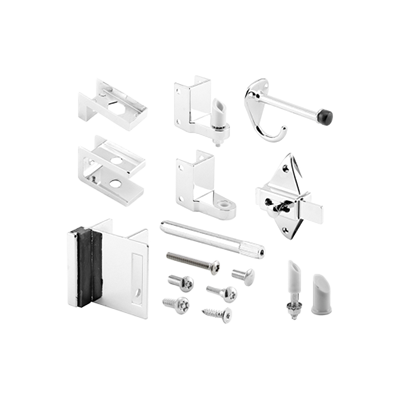 Bathroom Door Kit Inswing 7/8" Door & 1-1/4" Post Chrome