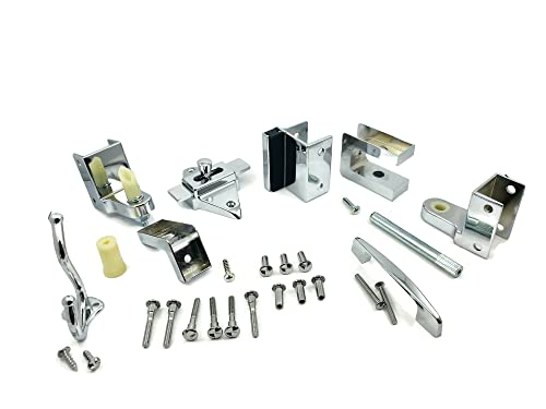 Bathroom Door Kit Outswing 7/8" Door & 1-1/4" Post Chrome