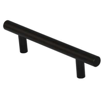 160mm Aluminum Matte Black Rod Handle