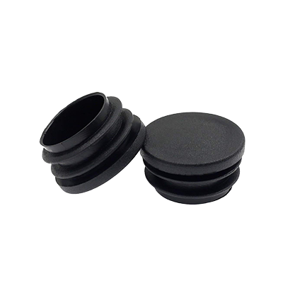 Plastic End Cap Black Round