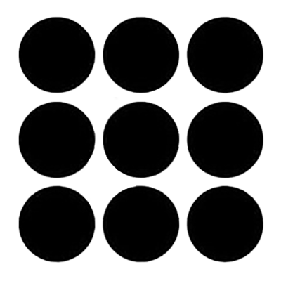 14mm Black PVC 52 Per Sheet