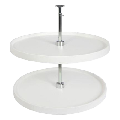 32" Full Round Lazy Susan White