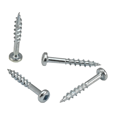 #8 x 1-1/4" Screws Pan Square Type 17 Coarse Thread Zinc