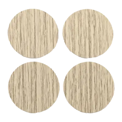Screw Hole Covers Ivory Elm