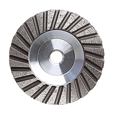 [1652-6182] 4" Stone Plus Alum Body Cup Wheel Coarse