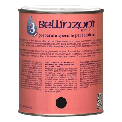 [1689-6262] 12oz Bellinzoni Paste Wax Clear