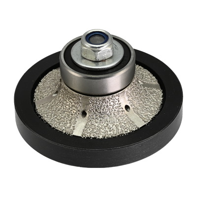 [SISVBRBB12] 1/2" Stone Demi Bullnose Vacuum Brazed Profiler 5/8"-11