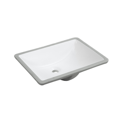 [TDS1520-WP] 20 x 15 x 8 White Undermount Rectangular Porcelain Sink