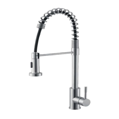 [TDF3011-SST] Talcott Stainless Steel Kitchen Faucet with Pull-Out Hi-Arc