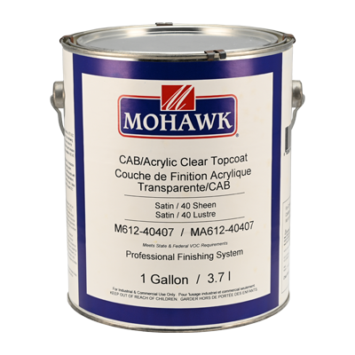 [M612-40407] CAB/Acrylic Clear Topcoat Satin 40 Sheen