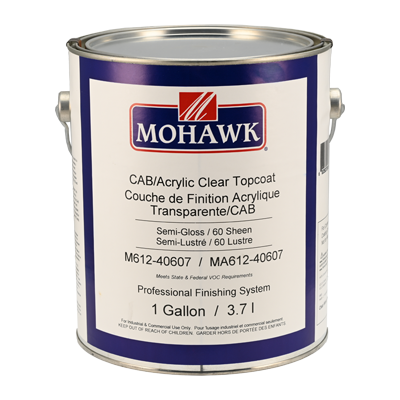 [M612-40607] Cab/Acrylic Clear Topcoat Semi-Gloss 60 Sheen