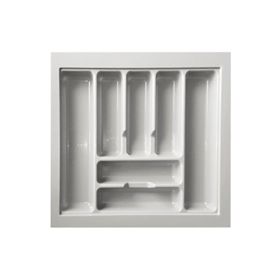 [TCT0304-550] Cutlery Tray Plastic White 550mm x 550mm x 55mm