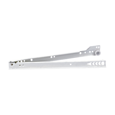 [TSL1221-020] 20" Sidemount White Roller Drawer Slide