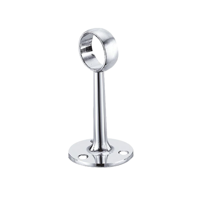 [TWR2370-CRM] Wardrobe Rail Center Support Round