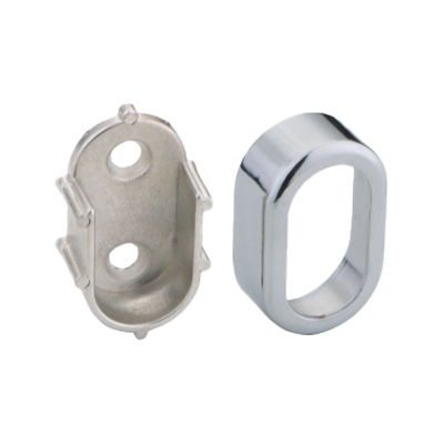 [TWR2070-CRM] Oblong Wardrobe Rail End Support with Cover
