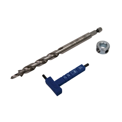 [KPHA308] Kreg Easy-Set Drill Bit with Stop Collar & Guage/Hex Wrench